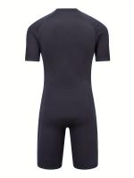 Traje de neopreno de manga corta con cremallera para hombre, para esnórquel, natación, surf, kayak y fitness - details 5