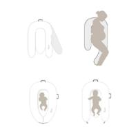 Nido para Bebe Recién Nacido,Reductor de Cuna Nidos,Doble cara,Transpirable,100% Algodón hipoalergénico,con Almohada,Portátil - details 5