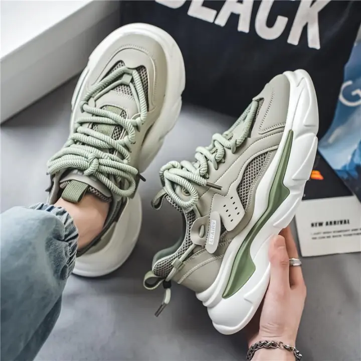 Nueva Malla, Zapatillas Deportivas Casuales Transpirables, Zapatillas De Papá De Suela Gruesa Que Realzan - 1