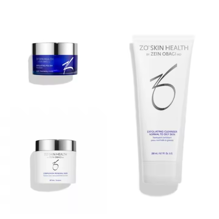 ZO SKIN Cleanser 200ml Pulimento Exfoliante 65g + Discos Renovadores de Piel - 1