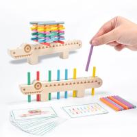 Wooden Stacking Building Toys，Montessori Educational Toys for Boys and Girls Exercise Kid's Hands-on Ability and Concentration - details 0