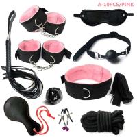 Leten-Kits de Bondage para mujeres, esposas, mordaza, látigo, pinzas para pezones, juguetes eróticos para mujeres, parejas, tienda sexual para adultos, tapón Anal, cola - details 3