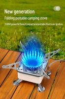 Tarjeta de utensilios de cocina plegables para acampar al aire libre, estufa de té portátil para hervir agua, estufa de gas de ciervo - details 4