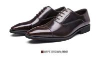 Zapatos Oxford clásicos de charol para hombre y cómodos zapatos de vestir informales de moda de otoño, con logotipo de entrega a domicilio - details 3