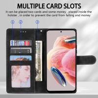 Funda de cuero con tapa magnética con soporte para tarjetas tipo billetera para Xiaomi Poco X7 X6 Pro X5 M5s C50 C40 X4 Pro M4 Pro X3 NFC F3 11T 12 Lite 12T - details 3
