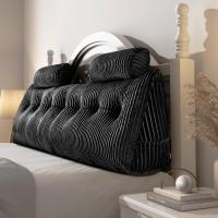 Cojín de Lectura Triangular Almohada de Apoyo Lumbar Suave Bolster para Posición de Sofá de Cama - details 47