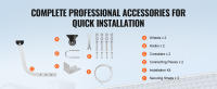 Estabilizador de escalera SucceBuy, separador de escalera de extensión. Accesorios de escalera de pared/alas de alta resistencia para canalones de techo. Fácil de usar con amplia adaptabilidad y pies de goma antideslizantes. Calificación de peso de 330 li - details 4