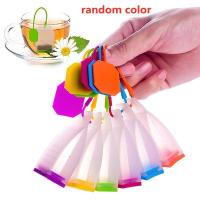 Infusor de silicona con forma de bolsa, colador de té, difusor de filtro de hojas, accesorios de cocina, accesorios de tetera, Color aleatorio, PC - details 0