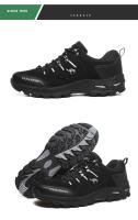 Zapatos de senderismo para hombre, botas de montaña al aire libre, zapatillas de suela gruesa, zapatos de Trekking con cordones a la moda - details 19