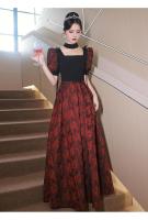 Vestido de Gala Elegante Estilo Hepburn Francés Lujo Ligero Alta Gama Vestido de Mujer para Adultos - details 8