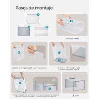Cajas de Zapatos de Plástico Juego de 18 Organizadores Plegable, Apilable, Transparente, Blanco - details 20