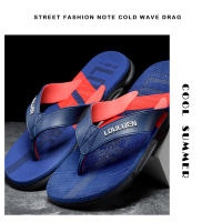 Chanclas antideslizantes de moda para hombre, personalizadas, zapatillas de playa para hombre, suaves, que no se pegan al pie, para usar zapatillas frescas. - details 9