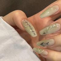 Caja de 24 piezas uñas removibles estilo corto parches uñas postizas uñas tabletas - details 23