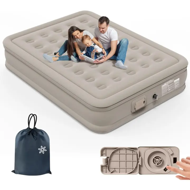 Colchón de Aire Autoinflable de Alta Calidad Portátil, Antidesgaste, Antiruido para Acampar y Uso Doméstico - 1