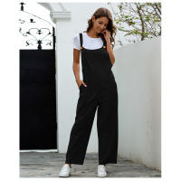 Ropa de mujer europea y americana Retro Casual pantalones de tirantes largos - details 12