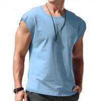 Camiseta sin mangas para hombre, ropa deportiva holgada, chaleco corto, ideal para el verano. - details 1