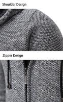 Jersey de punto para hombre, cárdigan, suéter de lana, chaqueta casual cómoda y cálida. - details 46