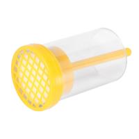 Botella de marcador de jaula de marcado de abeja reina de plástico con émbolo, equipo de apicultura para capturar la abeja reina sin dañarla - details 2