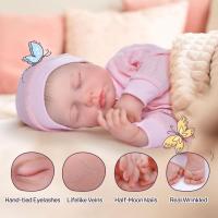 Muñecas de bebé Reborn para niños, recién nacido, Niña Americana durmiente, muñecas de la vida Real, mayores de 3 años, 18 pulgadas - details 2