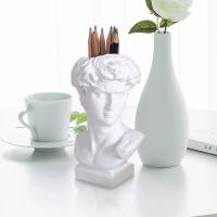 Maceta decorativa para Interior, jarrón con cabeza frontal, frascos modernos, decoración del hogar, arreglos florales, escultura artística de escritorio - details 8