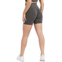 Pantalones cortos ajustados sin costuras para mujer, Shorts de Yoga para entrenamiento, trajes suaves de cintura alta, ropa deportiva para Fitness, novedad - details 19