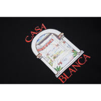 Camiseta Deportiva de Algodón Puro para Hombres Cuello Redondo, Estampado de Logotipo Delantero, Estilo Casual para el Verano - details 3