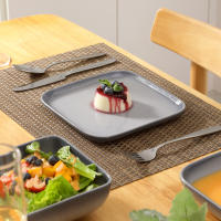 LOVECASA-Juego de cena para 4, vajilla de gres, servicio de 16 piezas con plato de cena/postre/sopa, tazón de cereales, gris degradado - details 8