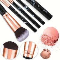 10 Pcs Pinceles De Maquillaje Premium Sintéticos Diseñados Para Fundamento Blending Polvo Rouge Correctores Sombras De Ojos - details 1