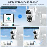 Cámara Wifi de doble lente 4K de 8MP para exteriores, cámara de seguridad PTZ con Zoom 10X, visión nocturna, cámara de movimiento automático, aplicación Espion Wifi P6Slite - details 9