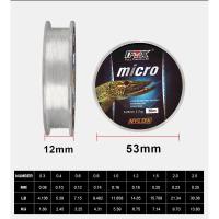 Aparejos de pesca, sedal de pesca en hielo de 2,9-12,5 LB, línea de pesca con revestimiento que se hunde de 0,3-2,5 MM, 9 tamaños, pesca de invierno transparente en agua salada - details 0