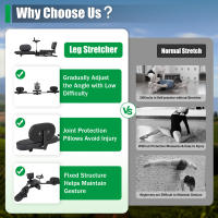 Máquina de Estiramiento de Piernas de Alta Resistencia Ideal para Gimnasia, Yoga, Flexibilidad Entrenamiento en Casa Fitness - details 0
