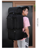 110L bolsa de montañismo de gran capacidad soporte en forma de U mochila táctica al aire libre ocio viaje senderismo mochila - details 3