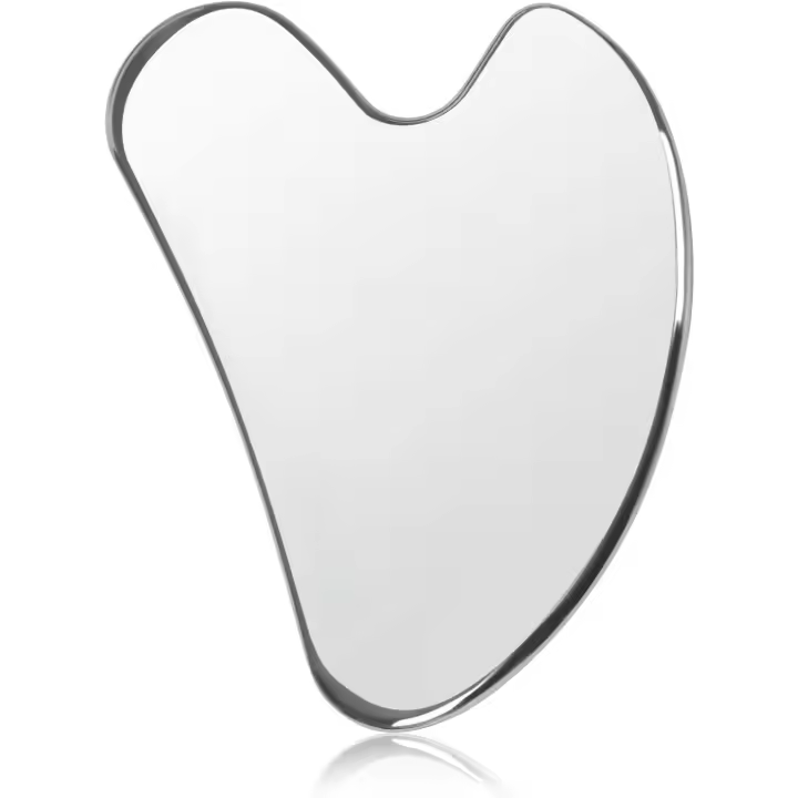 Scttomon Herramientas Faciales de Gua Sha de Acero Inoxidable Premium Set de Belleza para Cara y Cuerpo - 1