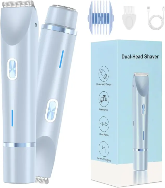 Afeitadora de Bikini Dermave 2025 Doble Cabeza Impermeable 2 en 1 para Mujeres - 1