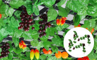 Uvas Artificial Decorativas Simulación UvasFalsas Uvas de Plástico Realista Uvas