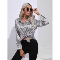 Camisa de satén para mujer, blusa de manga larga, nuevo estilo primavera/verano, ropa de mujer - details 7