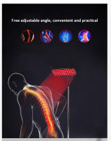 Dispositivo de terapia física con luz roja de 50W para belleza, alivio del dolor, tratamiento de unión de músculos, lámpara LED calentada por infrarrojos de 660nm y 850nm - details 2