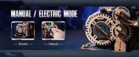 Robotime Rokr Kits de modelos eléctricos, puerto espacial de mármol, rompecabezas 3D, rompecabezas de madera, juguetes de construcción, regalos para hombres/mujeres/adolescentes - details 1