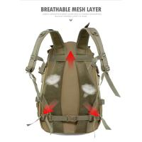 Mochila de Camping de 40L, bolso de viaje para hombre, mochila táctica Molle para escalada, senderismo, bolsa de pesca de hombro reflectante al aire libre - details 5