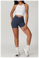Pantalones cortos de Yoga sin costuras para mujer, ropa deportiva para Fitness, levantamiento de glúteos, gimnasio, correr - details 29