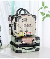 Bolsa de maquillaje pintada colorida para mujer, bolsa de aseo portátil de gran capacidad, bolsa de almacenamiento impermeable simple de viaje de mano de alto valor - details 6
