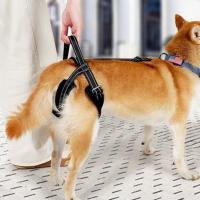 Eslinga ajustable para perros para patas traseras, tiras reflectantes, cinturón auxiliar, arnés de elevación para perros, sujeción para pierna trasera, mango resistente - details 1
