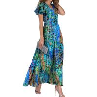 Vestido floral de gasa de las mujeres 2025 nuevo vestido largo primavera y verano impresión falda de gama alta ropa de mujer - details 21