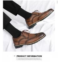 Zapatos Oxford hechos a mano para hombre Zapatos de vestir de cuero gris para hombre Zapatos formales de negocios clásicos para hombres - details 6