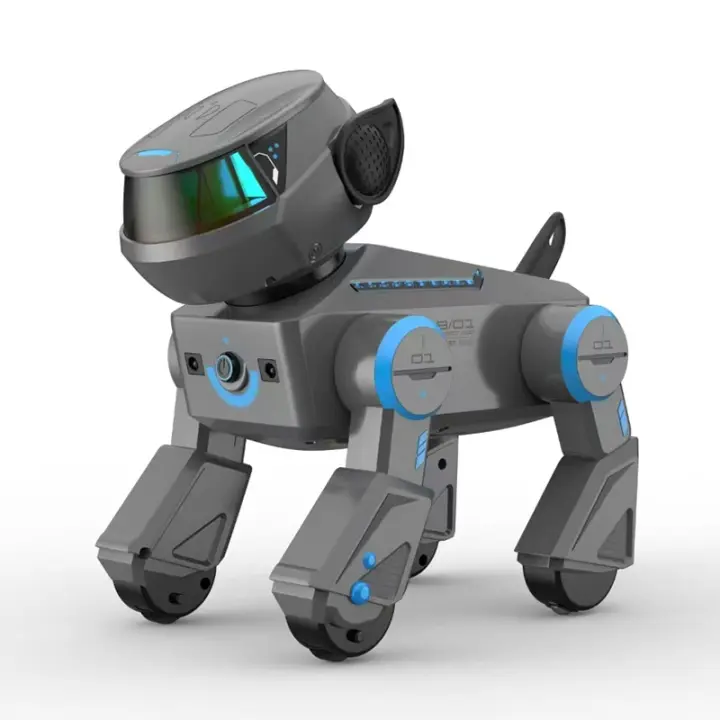 Perro Robot con Control remoto, mascotas robóticas interactivas inteligentes programables con Bluetooth, música, perros bailando, juguetes para niños, regalos - 1