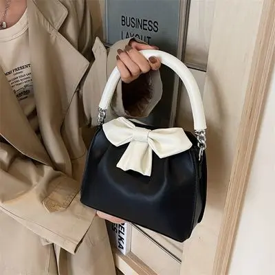 Bolso de hombro de moda de alta costura con lazo para mujer, bolso cruzado 2025, nuevo bolso de axila, bolso de hombro simple para mujer, tendencia. - 1