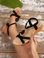 Sandalias de mujer 2025 Verano Nuevo Estilo Coreano Sandalias de Mujer con Punta Abierta y Perlas Bohemias - details 4