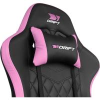 DR35 - Silla Gaming Profesional, Polipiel, reposabrazos Acolchados, pistón Clase 3, Base Nylon Reforzada, Asiento basculante, Altura Regulable, cojín Lumbar y Cervical, Color Negro/Rosa - details 10