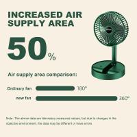 Ventilador recargable por USB, plegable, 3 Ajustes de Velocidad, ventiladores de Mesa - details 2