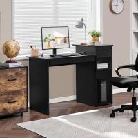 Mesa de Ordenador con Estantería 112x50x82cm Escritorio con Cajon para Computadora Escritorio Oficina Despacho Moderno Blanco - details 10